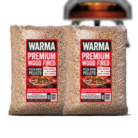 Premium 100% Natural Odourless Chemical-Free Ooni Pizza Oven Wood Pellets 2 x 10kg