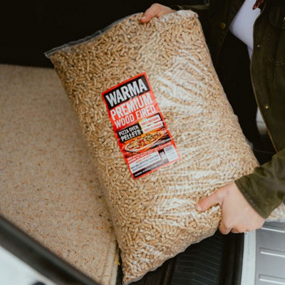 Premium 100% Natural Odourless Chemical-Free Ooni Pizza Oven Wood Pellets 2 x 10kg