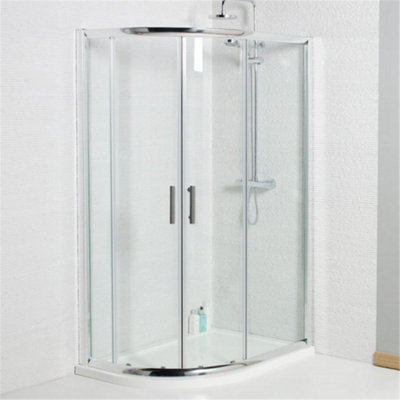 Premium 1000 x 800mm OFFSET Quadrant Shower Enclosure (Does not include ...