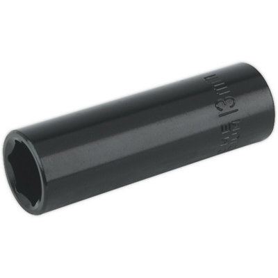 Premium 13mm Forged Deep Impact Socket - 3/8 Inch Drive Chrome Vanadium Tool
