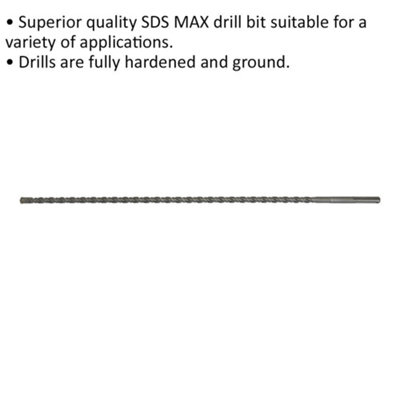 Premium 18mm x 940mm SDS Max Drill Bit for Masonry - Durable and High-Performance Tool