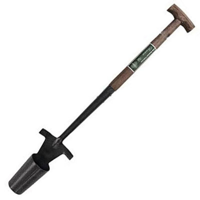 Long Handle Bulb Planter Tool - Carbon Steel Serrated Base For Planting Tulips, Daffodils, Iris (94cm Length)-559839