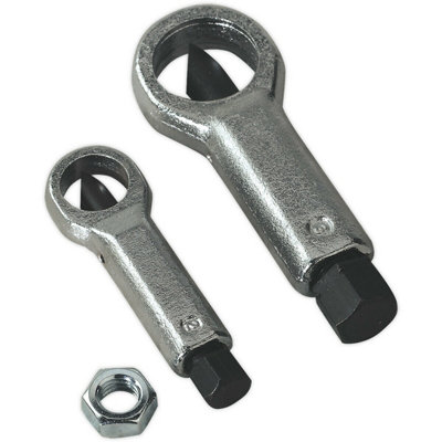 Premium 2 Piece Nut Splitter Set with Chromoly Steel Blades for Precision Splitting