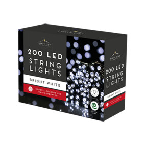 Premium 200 Led Mains Christmas Lights - Bright White