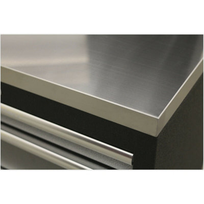Premium 2040mm Stainless Steel Worktop for ys02633, ys02634, ys02639 ...