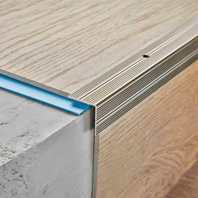 Premium 30 x 30mm N30S Anodised Aluminium Ribbed Treads Edge Trim ...