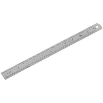 Premium 300mm Steel Ruler with Metric and Imperial Markings for ...