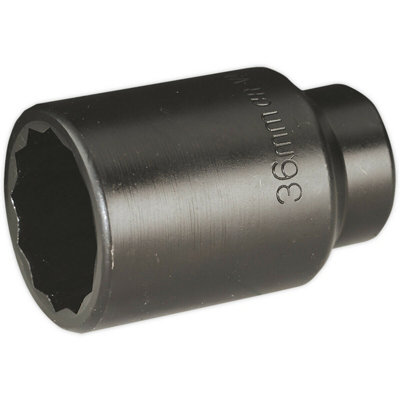 Premium 36mm Bi-Hex Deep Impact Socket - 1/2 Inch Square Drive