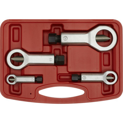 Premium 4 Piece Nut Splitter Set with Hardened Steel Blades and ...