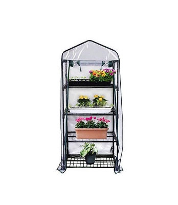 Premium 4 Tier Mini Greenhouse - W 51 x D 45 x H 130 cm