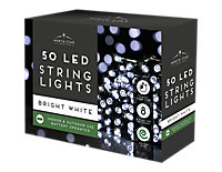 Premium 50 Led Battery Time Lights - Bright White