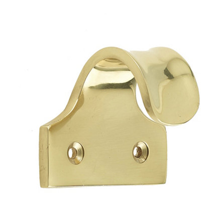 Premium 50mm Polished Brass Sash Lifts for Windows and Doors - Window Fastener