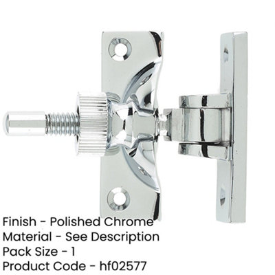 Premium 55mm Polished Chrome Fasteners for Modern Interiors - Window ...