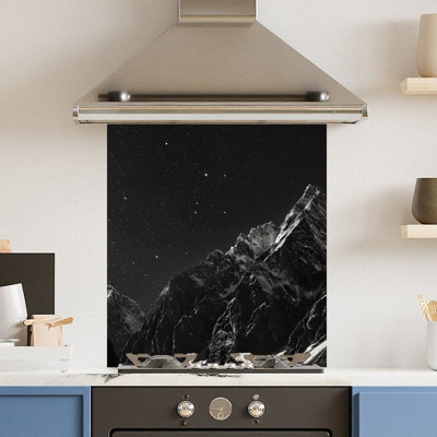 Premium 60 x 70cm Full Moon 6mm Glass Toughened Kitchen Splashback