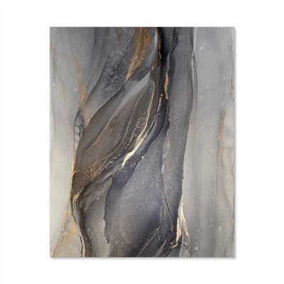 Premium 60 x 75cm Blue Marble 6mm Glass Toughened Kitchen Splashback