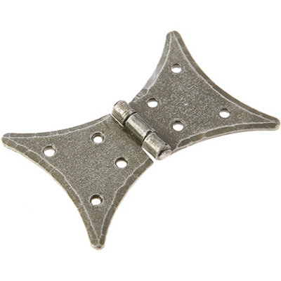 Premium 64x50mm Pewter Butterfly Hinge for Cabinets and Furniture - Traditional Gate Door - Door Hinges