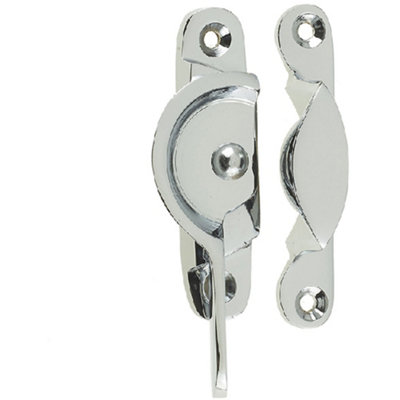Premium 65mm Narrow Fasteners in Polished Chrome for Secure Fixings - Window Fastener