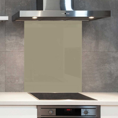 Premium 70cm x 75cm 6mm Glass Yellow Old Time Olive Kitchen Splashback