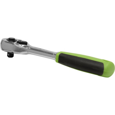 Premium 72-Tooth Flip Reverse Ratchet Wrench - 1/4 Inch Drive with Pear-Head Design
