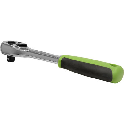 Premium 72-Tooth Flip Reverse Ratchet Wrench - 3/8 Inch Drive with Pear-Head Design