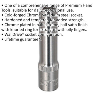 Capri Tools E4 External Star Socket, 1/4-Inch Drive