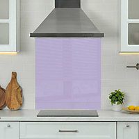 Premium 90cm x 75cm 6mm Glass Purple Kitchen Splashback Toughened Polished Edge