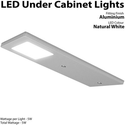 Premium Aluminium Ultra-Slim Under Cabinet Kitchen Light Kit with ...