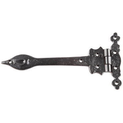Premium Antique Gate Hinge 230mm in Elegant Black Finish - Traditional Gate Door - Door Hinges