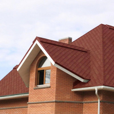Premium Asphalt Roof Shingles 25 Pcs - Brown Hexagonal Roofing Felt 3 sqm - 31.5 x 12.4 Weatherproof, Heavy-Duty Roofing Material
