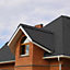 Premium Asphalt Roof Shingles 25 Pcs - Graphite Hexagonal Roofing Felt 3sqm- 31.5 x 12.4 Weatherproof, Heavy-Duty Roofing Material