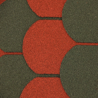 Premium Asphalt Roof Shingles 25 Pcs - Red Fish Scales Roofing Felt 3 sqm - 31.5 x 12.4 Weatherproof, Heavy-Duty Roofing Material
