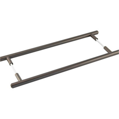 Premium Back-to-Back Dark Bronze Pull Handle 425mm with Modern Design - Door Handle
