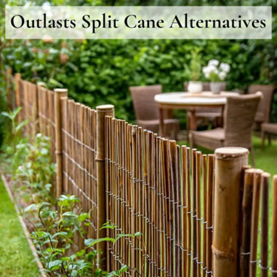 Premium Bamboo Cane Fencing Screening Rolls 4m(L) x 1m(H)