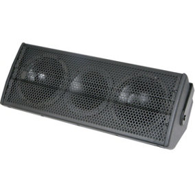 Premium Black 320W Multi Angle Dual Sub Speakers Wall Mount Enclosure Cabinet