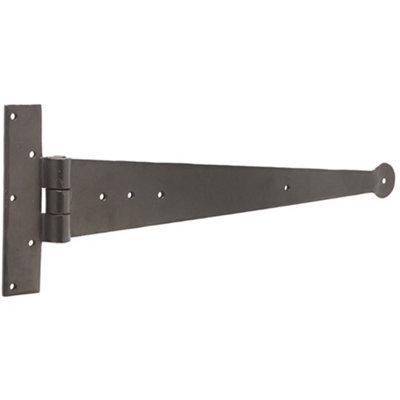Premium Black T Hinge 370x132mm for Durable Doors - Traditional Gate Door - Door Hinges