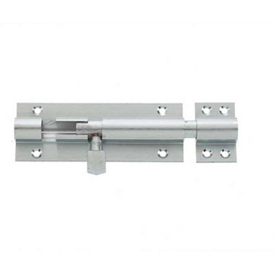 Premium Brass Heavy Straight Barrel Bolts for Ultimate Door Security 102x38mm Satin Chrome - Door Bolt