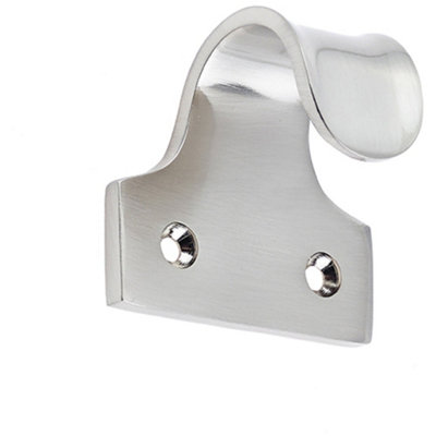 Premium Brass Sash Lifts in Satin Nickel Finish - 50mm - Window Fastener