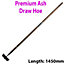 PREMIUM Carbon Steel 1450mm Draw Hoe Garden Ground Plant Weed Dig Crops Tool