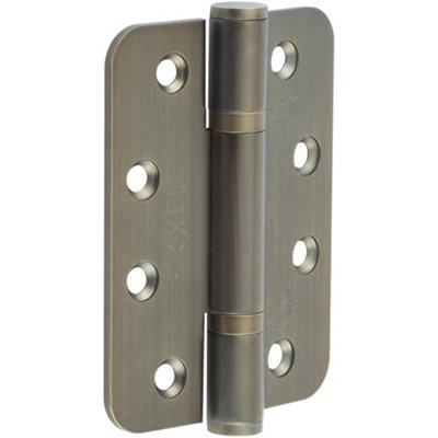 Premium Certifire Stainless Steel Grade 13 Radiused Polymer Bearing Hinges 102x76x3mm - 30/60 Fire Door Hinge