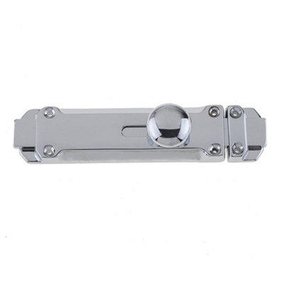 Premium Contract Door Bolts 116x30mm in Polished Chrome Finish - Door Bolt Lock