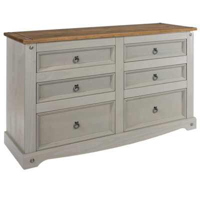 Premium Corona Grey, 3+3 chest of drawers