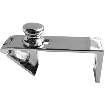 Premium Counter Flap Catch 80x38mm in Polished Chrome Finish - Lift Up ...