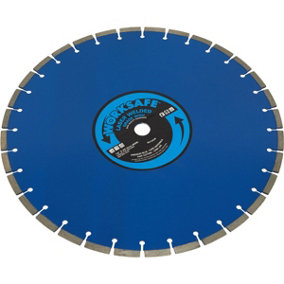 Premium Diamond Blade - 450mm Diameter - 25mm Bore - Hard Material Cutting Disc