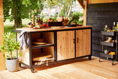 Premium Douglas Outdoor Kitchen Station at B&Q