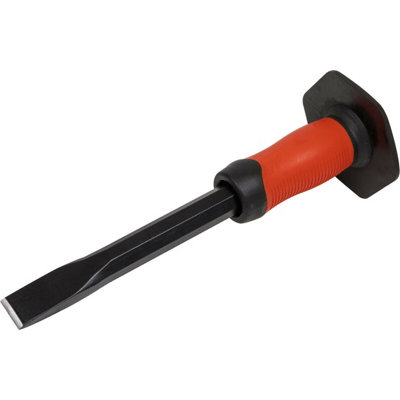 Premium Drop Forged Steel Cold Chisel with Safety Grip - 25mm x 300mm ...