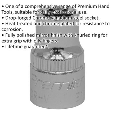 Premium E11 TRX Star Socket Bit - 3/8" Drive with Knurled Grip for Enhanced Control