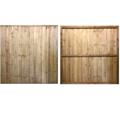 Premium Featheredge Pressure Treated Fence Panels 1.8m x 1.2m