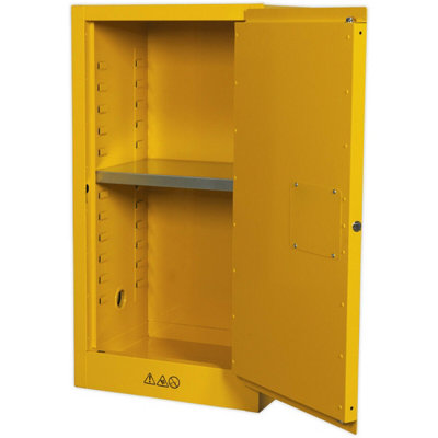 Premium Flammable Substance Storage Cabinet - Secure 3-Point Lock ...