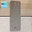 Premium Flat Bracket Size: 140mm x 55mm x 2.5mm ( Pack of: 10 ) Galvanised Steel Joining Plate Brackets for Timber Fence
