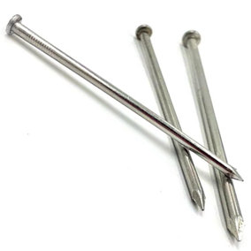Premium Galvanised Round Head Nails Size:  2.0 x 40mm ( 1 1/2" )  Pack of: 10 Ideal for Woodworking and Construction